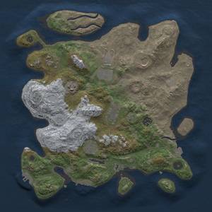 Thumbnail Rust Map: Procedural Map, Size: 3500, Seed: 1097831431, 16 Monuments