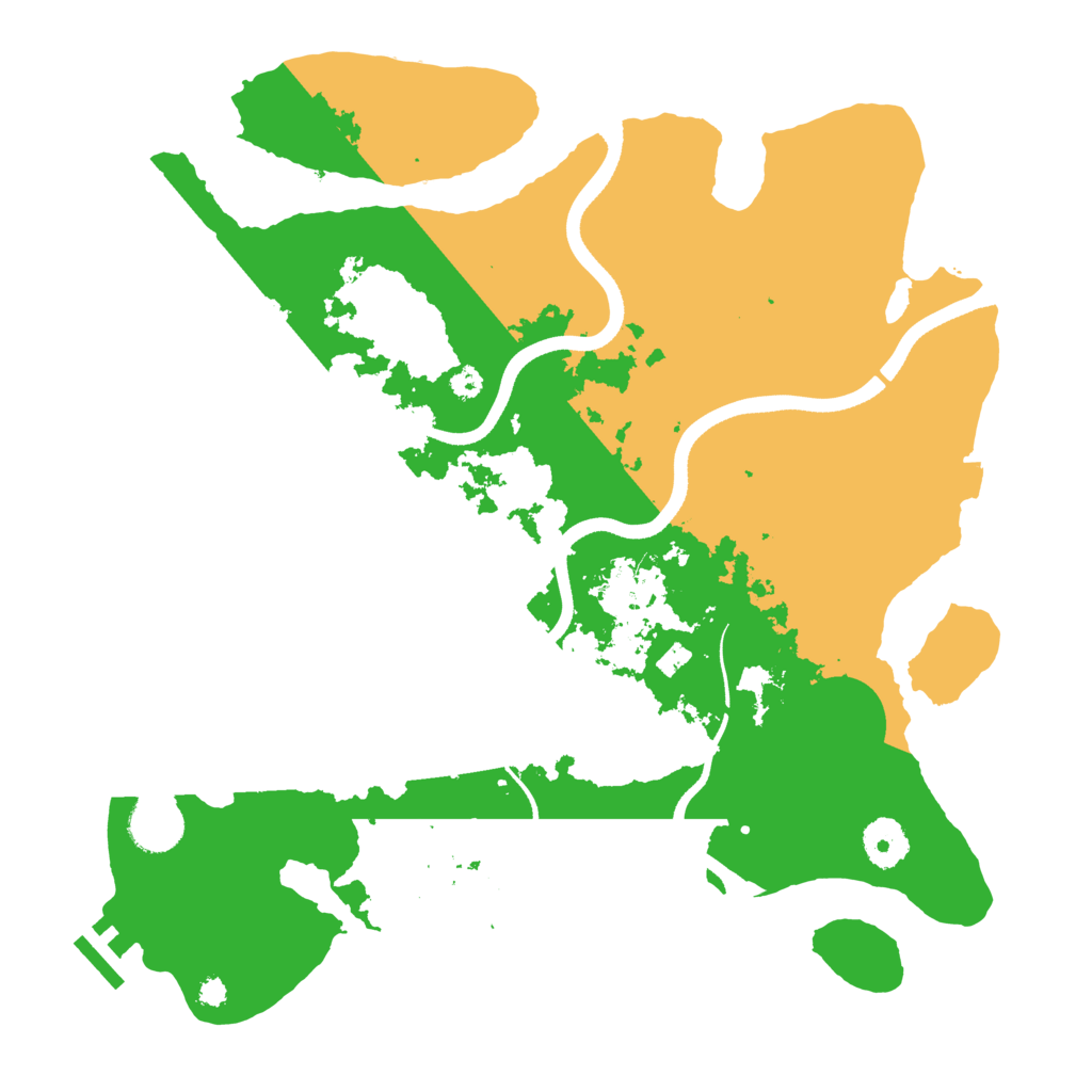 Biome Rust Map: Procedural Map, Size: 3500, Seed: 1097831431