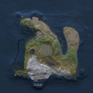 Thumbnail Rust Map: Procedural Map, Size: 1800, Seed: 265104794, 4 Monuments