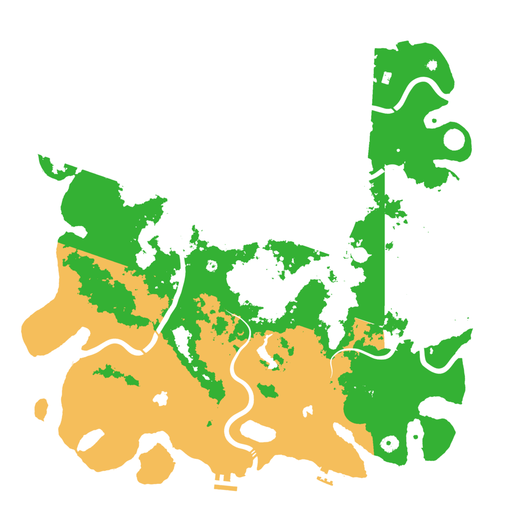 Biome Rust Map: Procedural Map, Size: 4500, Seed: 954348883