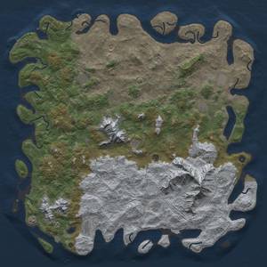 Thumbnail Rust Map: Procedural Map, Size: 6000, Seed: 1772673104, 19 Monuments