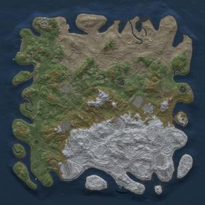 Thumbnail Rust Map: Procedural Map, Size: 4800, Seed: 1055182689, 19 Monuments