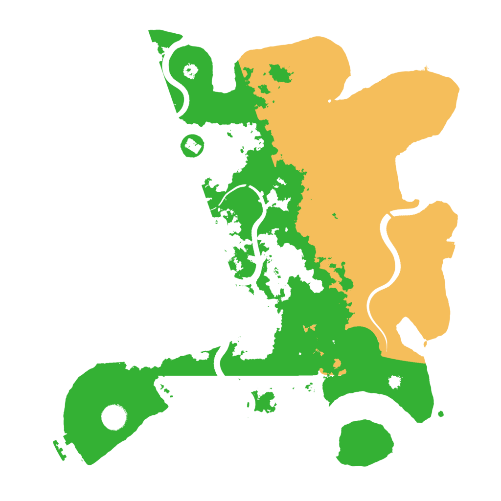 Biome Rust Map: Procedural Map, Size: 3500, Seed: 1807307498