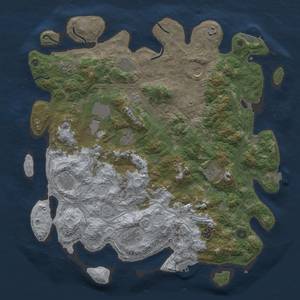 Thumbnail Rust Map: Procedural Map, Size: 4500, Seed: 167577665, 19 Monuments