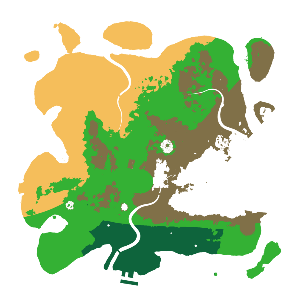 Biome Rust Map: Procedural Map, Size: 3500, Seed: 2114215353
