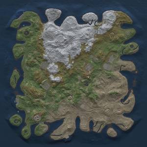 Thumbnail Rust Map: Procedural Map, Size: 4500, Seed: 1817477620, 19 Monuments