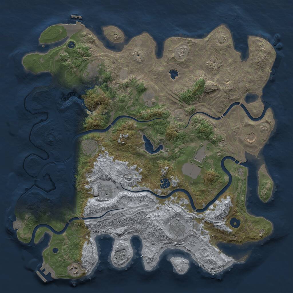 Rust Map: Procedural Map, Size: 4250, Seed: 150169420, 17 Monuments