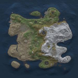 Thumbnail Rust Map: Procedural Map, Size: 3000, Seed: 1611974745, 12 Monuments