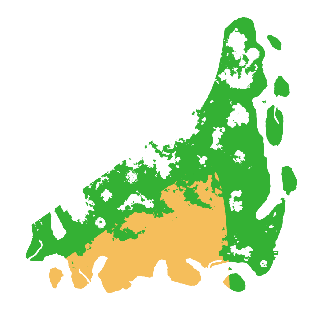 Biome Rust Map: Procedural Map, Size: 4500, Seed: 1518884077