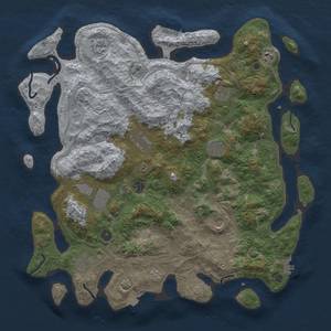 Thumbnail Rust Map: Procedural Map, Size: 4500, Seed: 1518884077, 18 Monuments