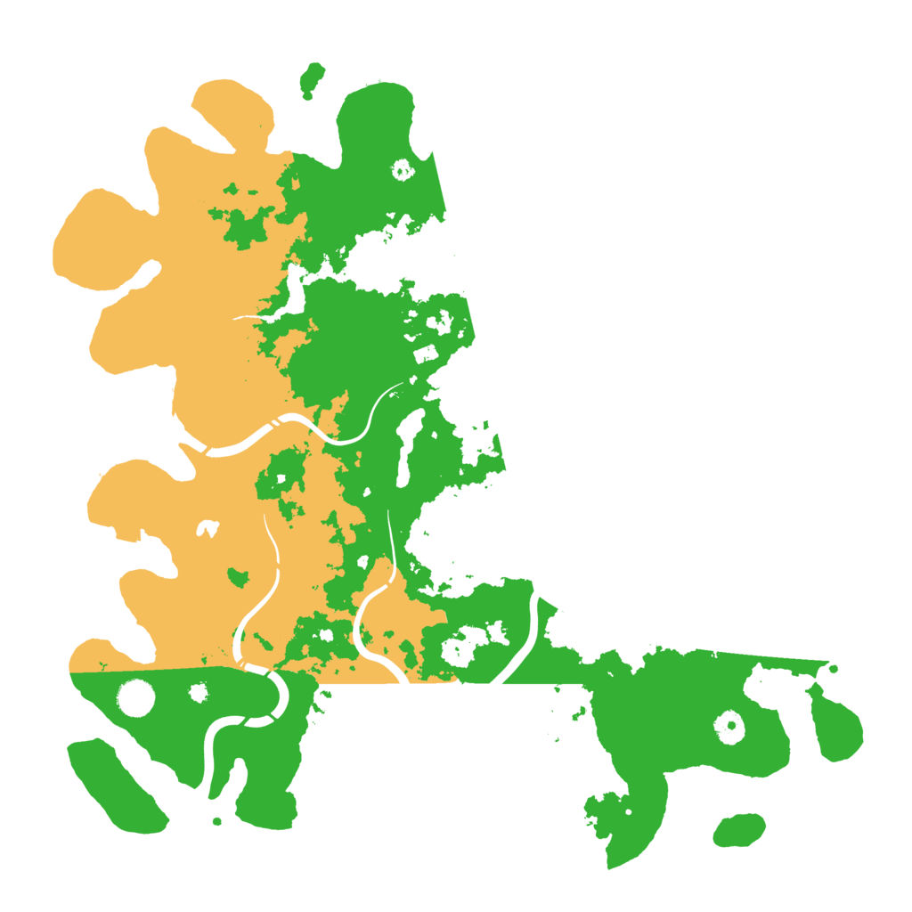 Biome Rust Map: Procedural Map, Size: 4300, Seed: 12356