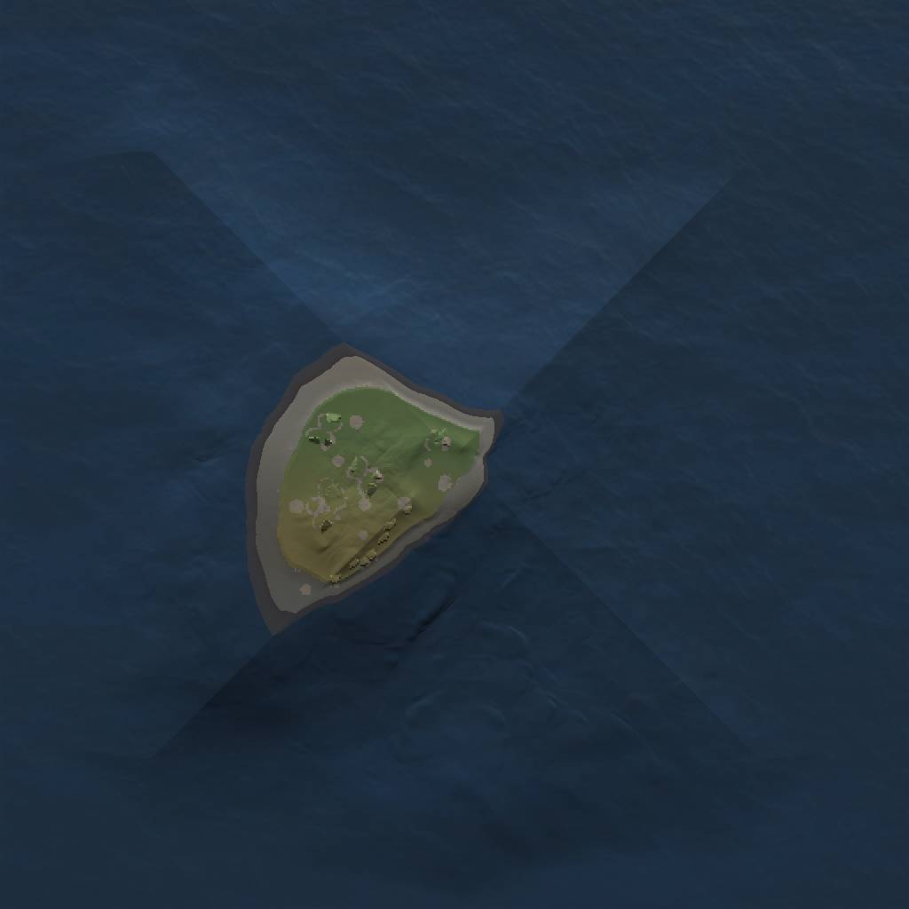 Rust Map: Procedural Map, Size: 1000, Seed: 14102, 3 Monuments