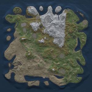 Thumbnail Rust Map: Procedural Map, Size: 4500, Seed: 1449880125, 19 Monuments