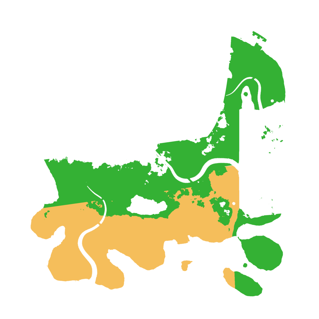 Biome Rust Map: Procedural Map, Size: 3000, Seed: 92728