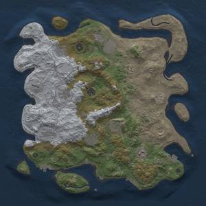 Thumbnail Rust Map: Procedural Map, Size: 4000, Seed: 1141266861, 19 Monuments