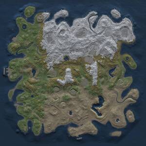 Thumbnail Rust Map: Procedural Map, Size: 4500, Seed: 1344003289, 16 Monuments