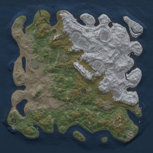 Thumbnail Rust Map: Procedural Map, Size: 4500, Seed: 398235594, 19 Monuments