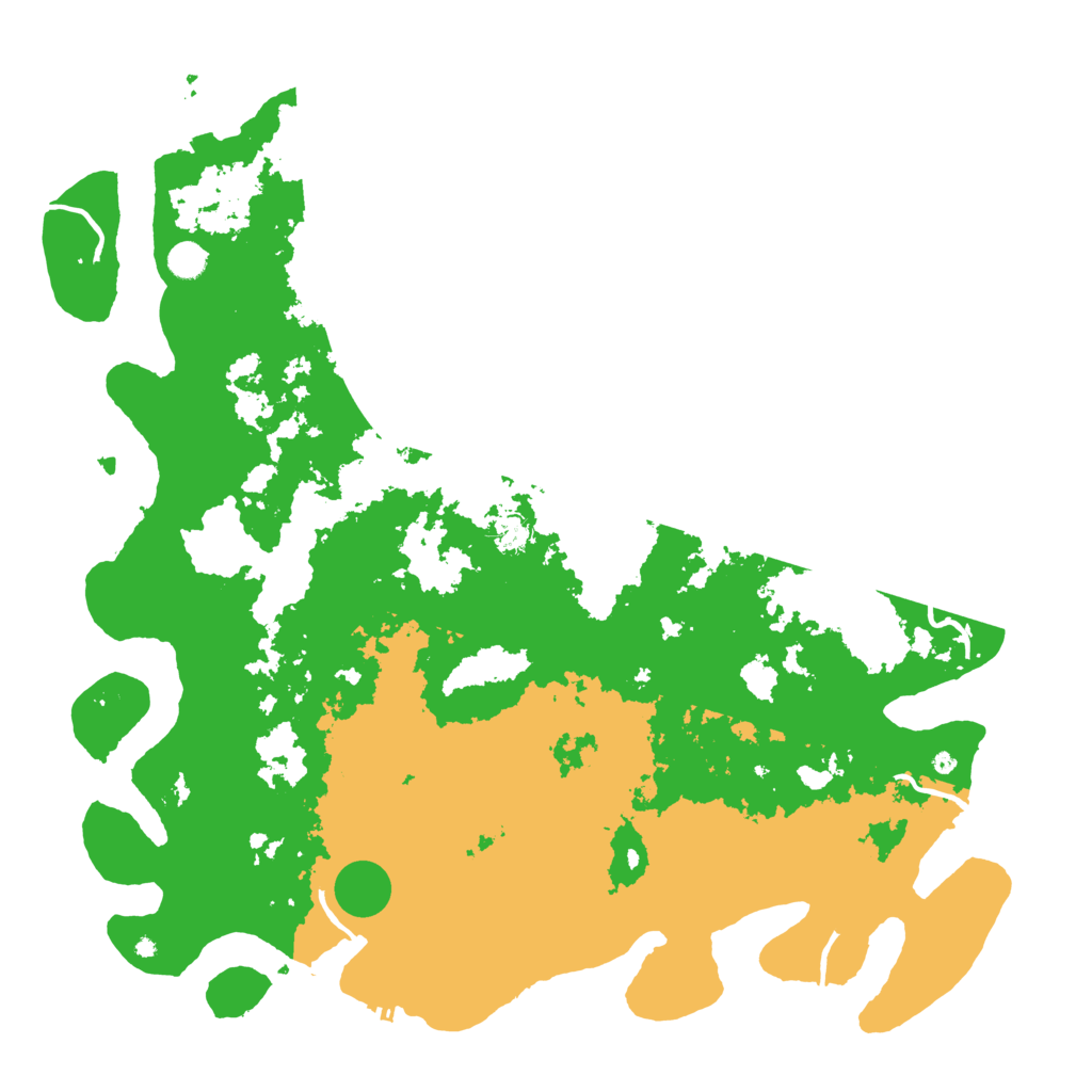 Biome Rust Map: Procedural Map, Size: 5080, Seed: 13825