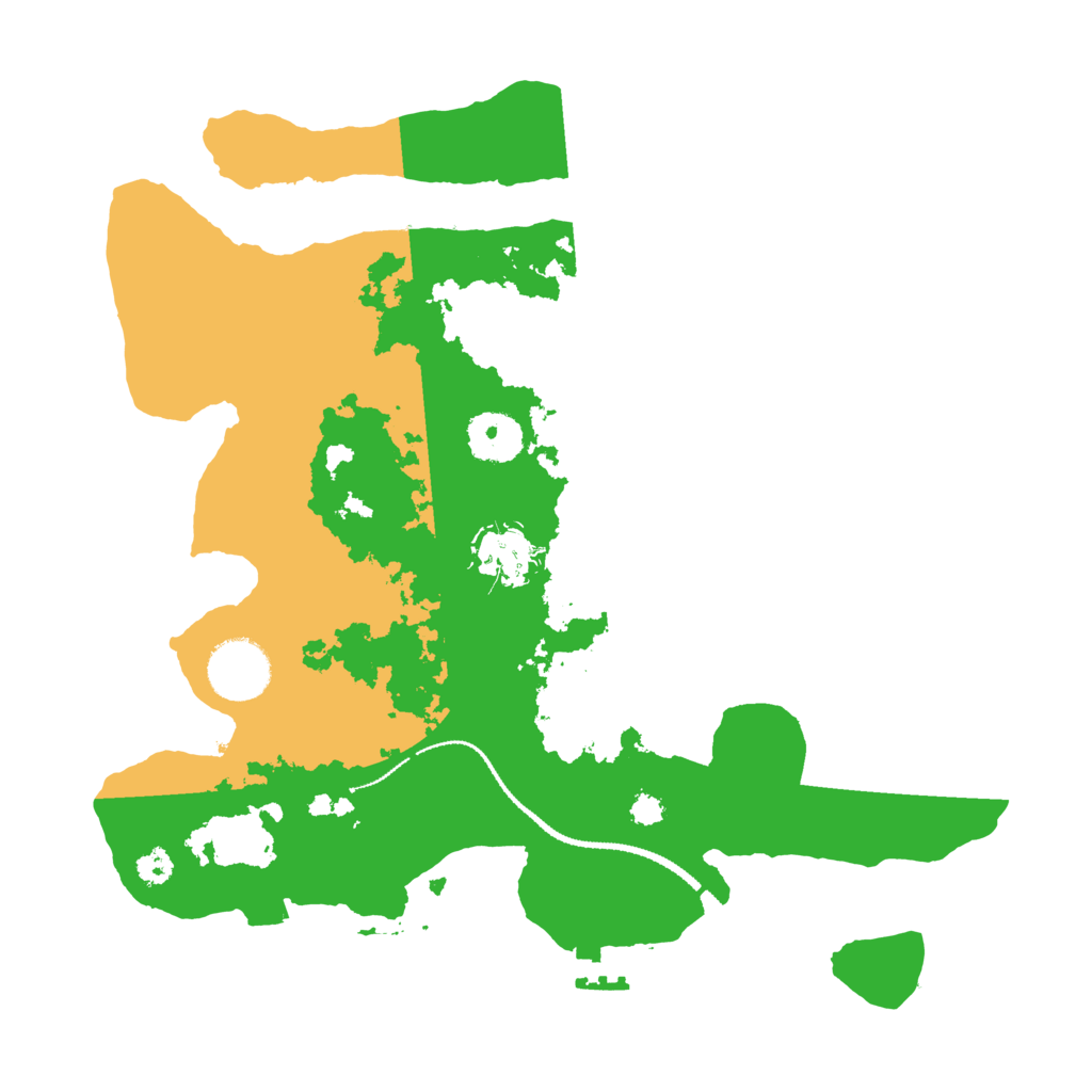 Biome Rust Map: Procedural Map, Size: 3100, Seed: 134920419