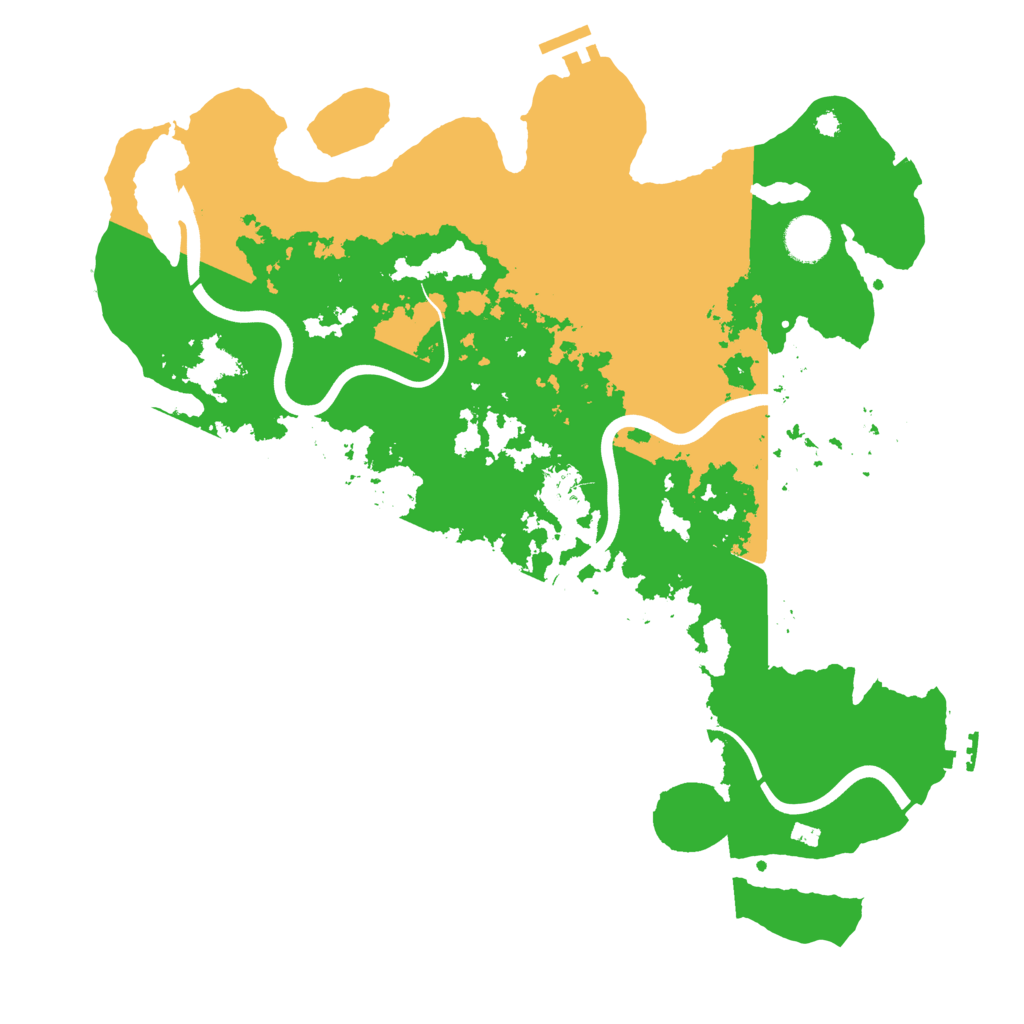 Biome Rust Map: Procedural Map, Size: 3900, Seed: 745420416