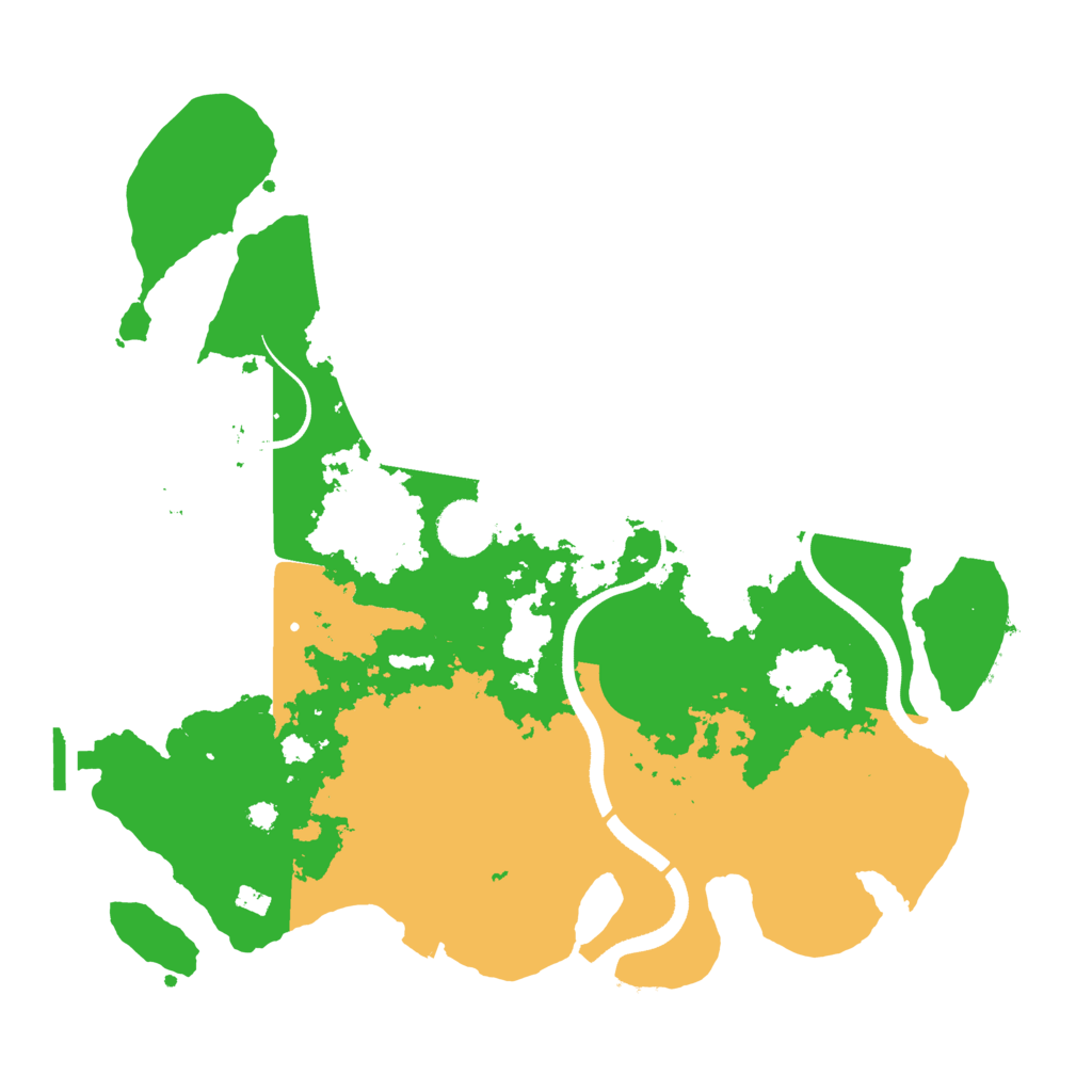 Biome Rust Map: Procedural Map, Size: 3500, Seed: 192917028