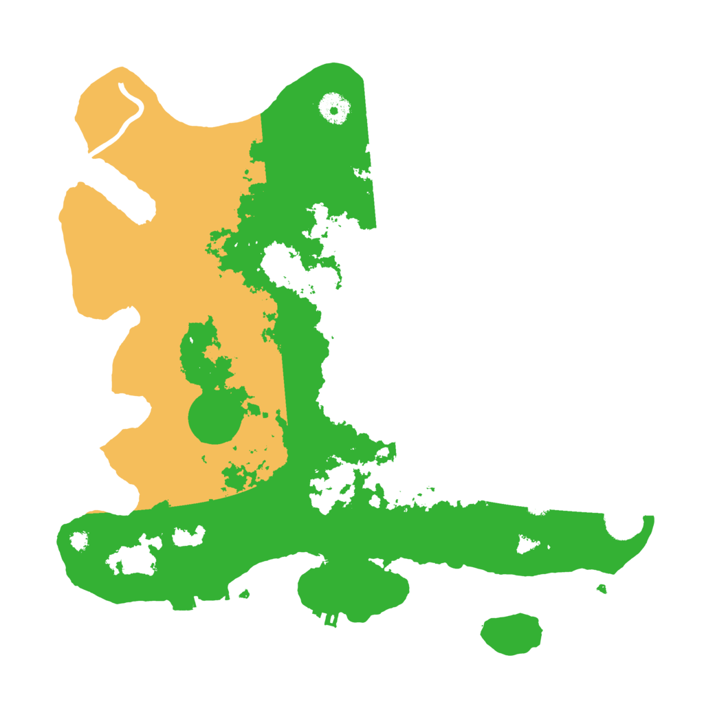 Biome Rust Map: Procedural Map, Size: 3500, Seed: 134920419