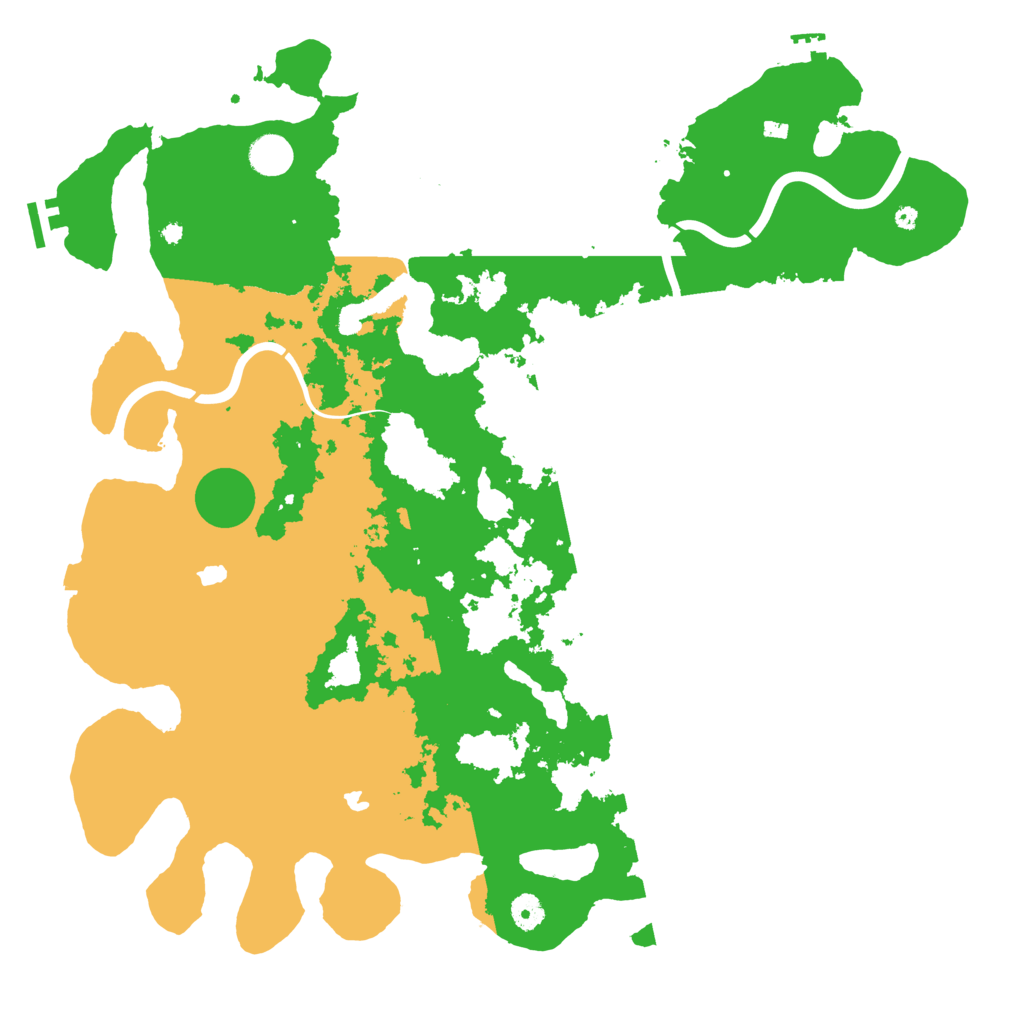 Biome Rust Map: Procedural Map, Size: 4500, Seed: 389941660
