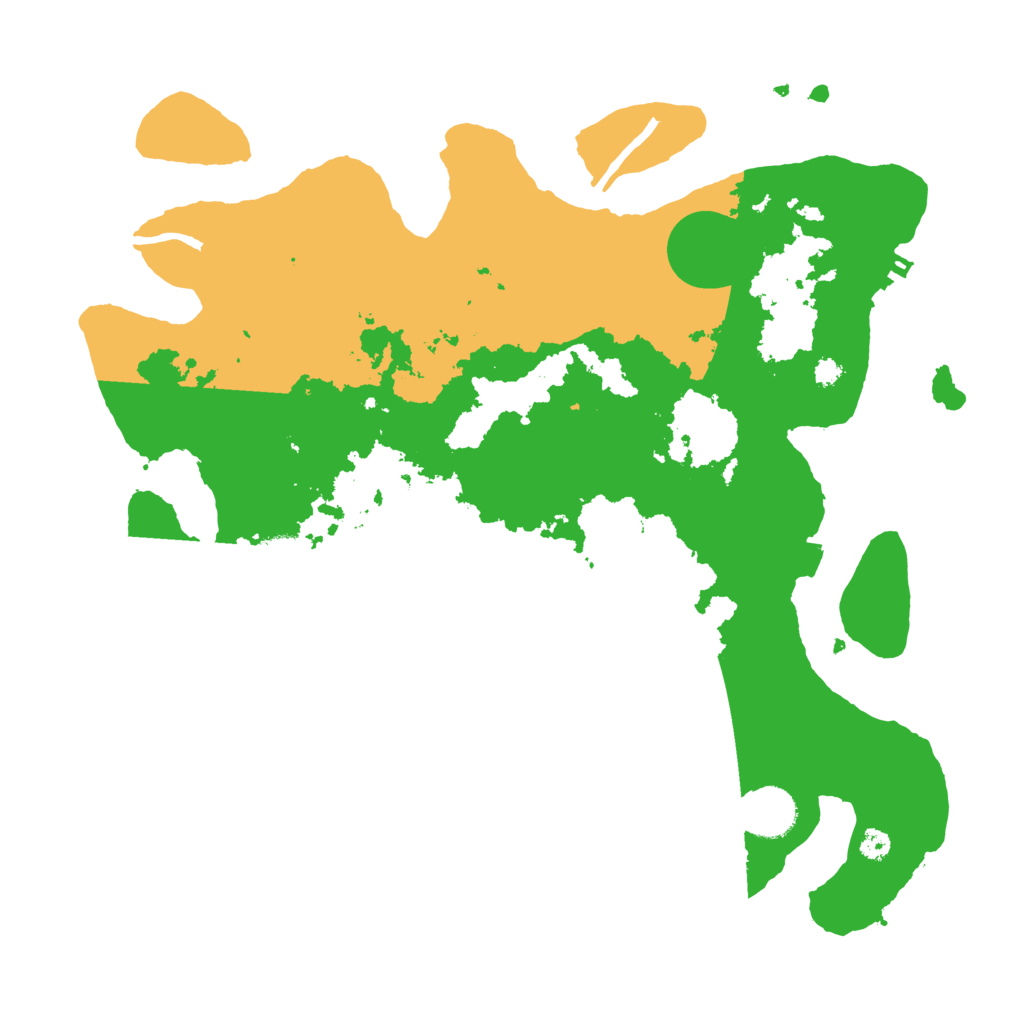 Biome Rust Map: Procedural Map, Size: 3500, Seed: 2025514549