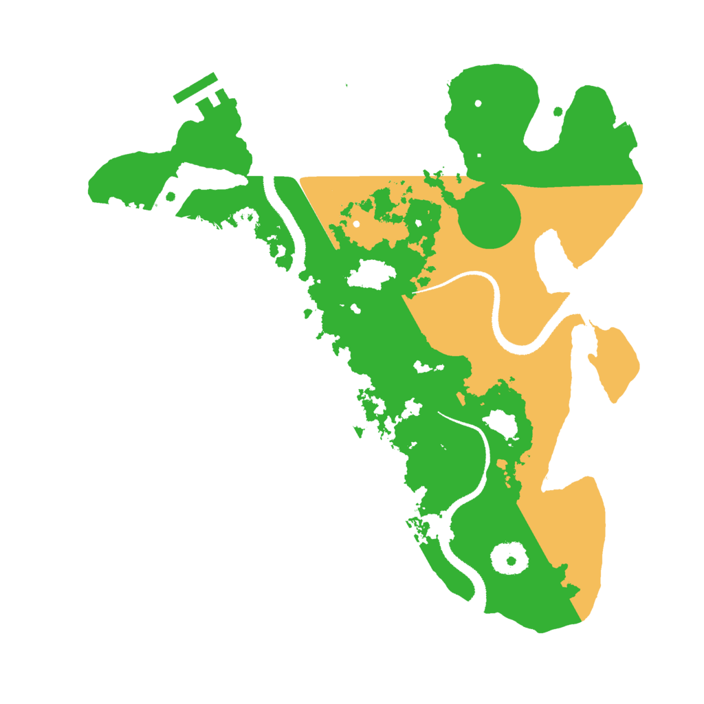 Biome Rust Map: Procedural Map, Size: 3000, Seed: 1228372199