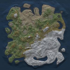 Thumbnail Rust Map: Procedural Map, Size: 4000, Seed: 1455290149, 19 Monuments