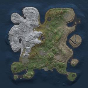 Thumbnail Rust Map: Procedural Map, Size: 3000, Seed: 859178556, 13 Monuments