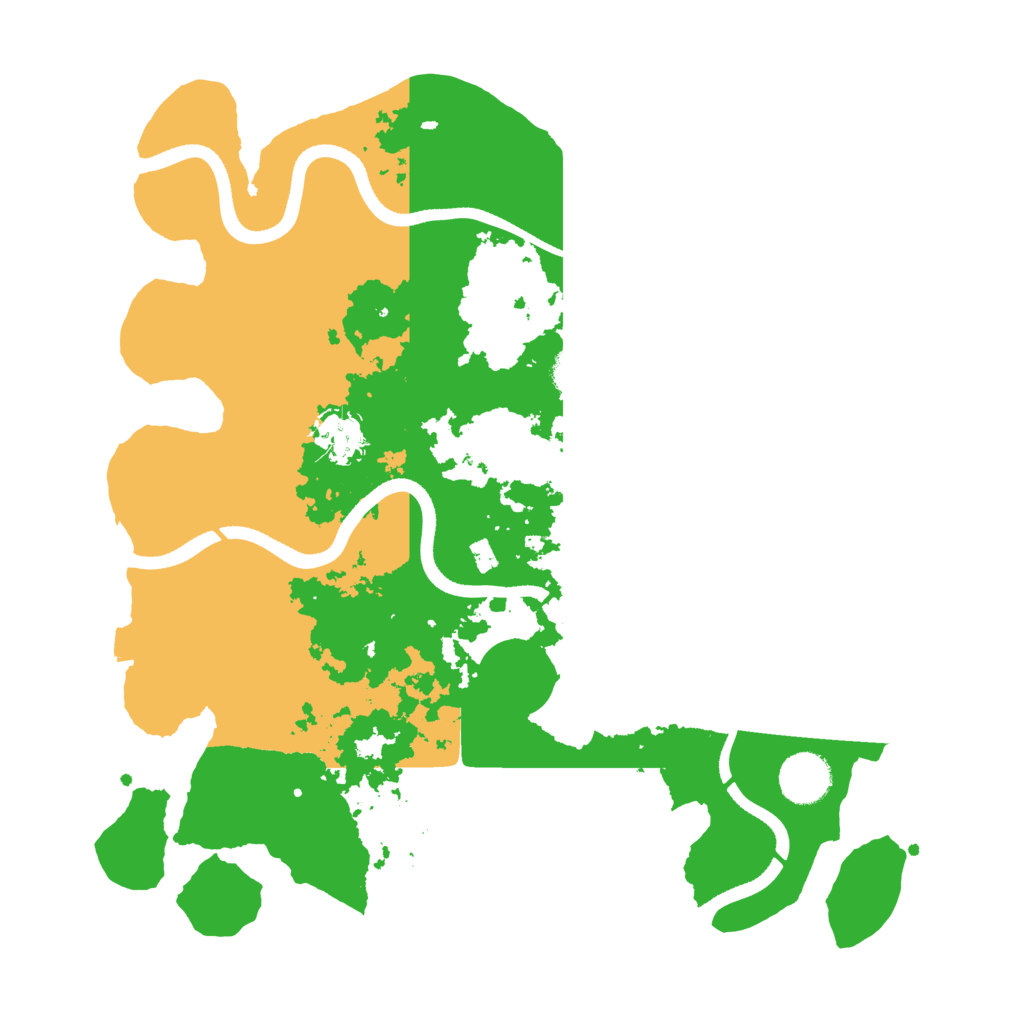 Biome Rust Map: Procedural Map, Size: 3500, Seed: 63801021