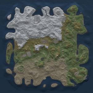 Thumbnail Rust Map: Procedural Map, Size: 4800, Seed: 647305850, 19 Monuments