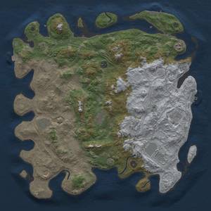 Thumbnail Rust Map: Procedural Map, Size: 4500, Seed: 1938527235, 19 Monuments