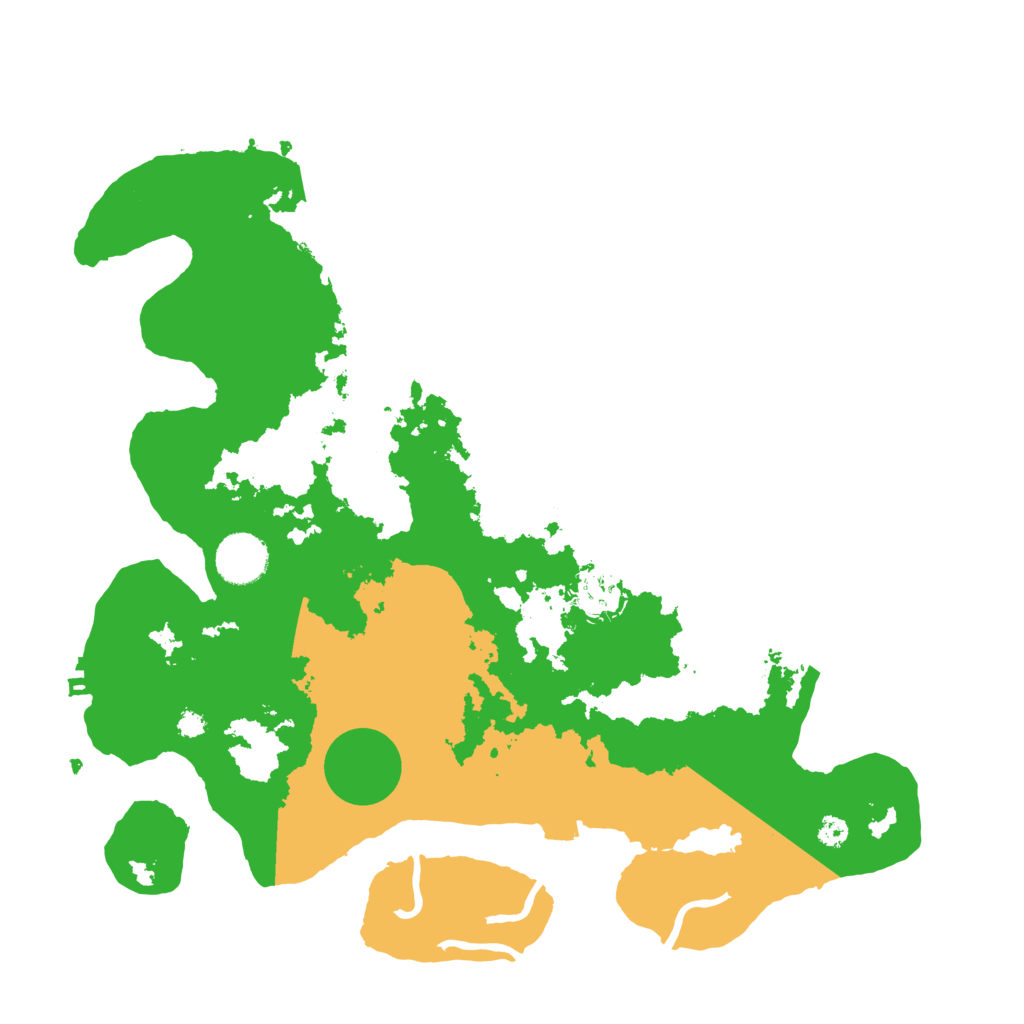 Biome Rust Map: Procedural Map, Size: 3500, Seed: 421608916