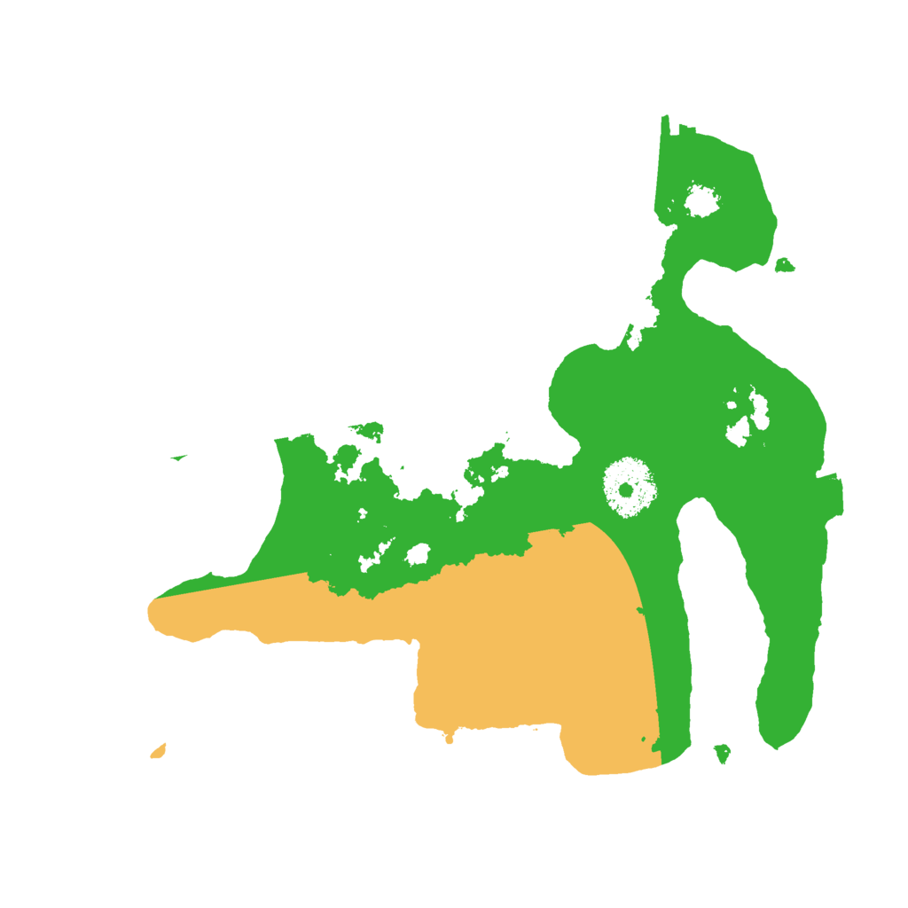 Biome Rust Map: Procedural Map, Size: 2500, Seed: 654423638