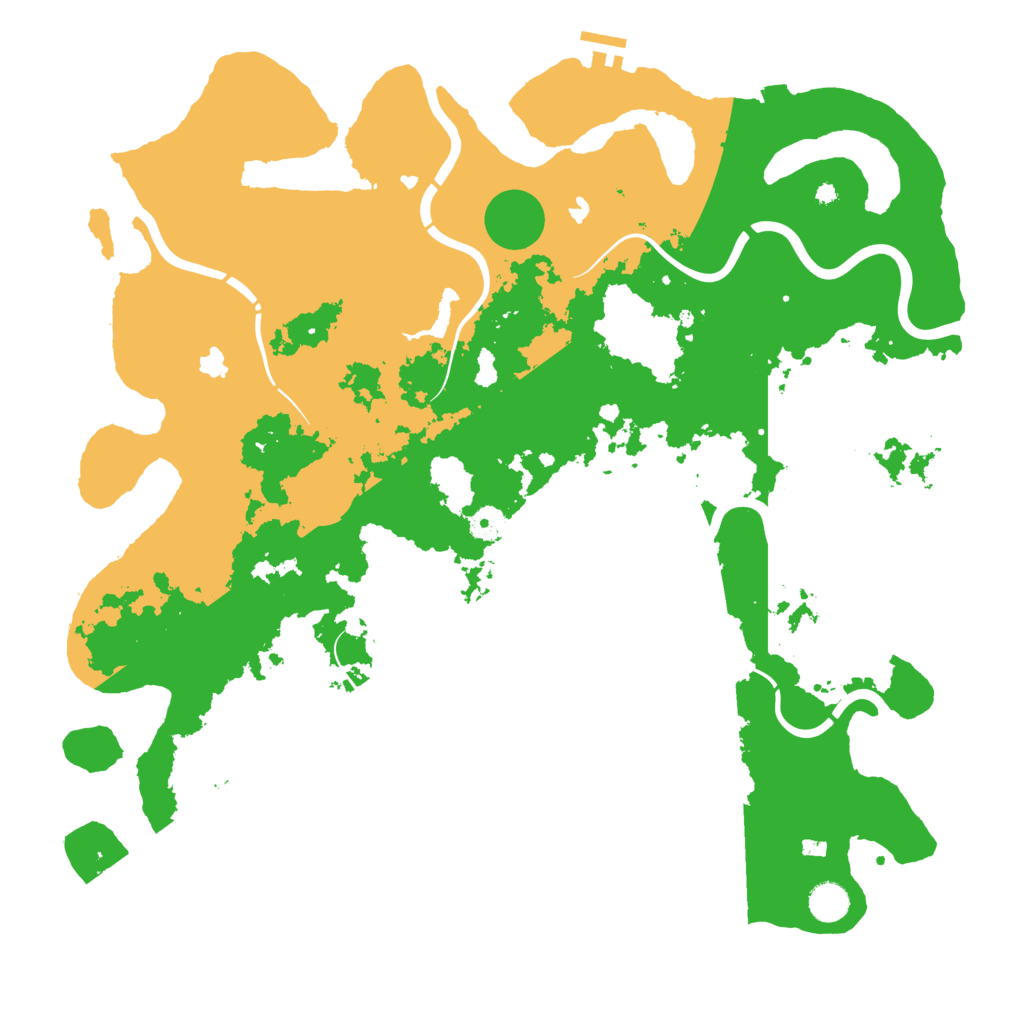 Biome Rust Map: Procedural Map, Size: 4500, Seed: 1348165599