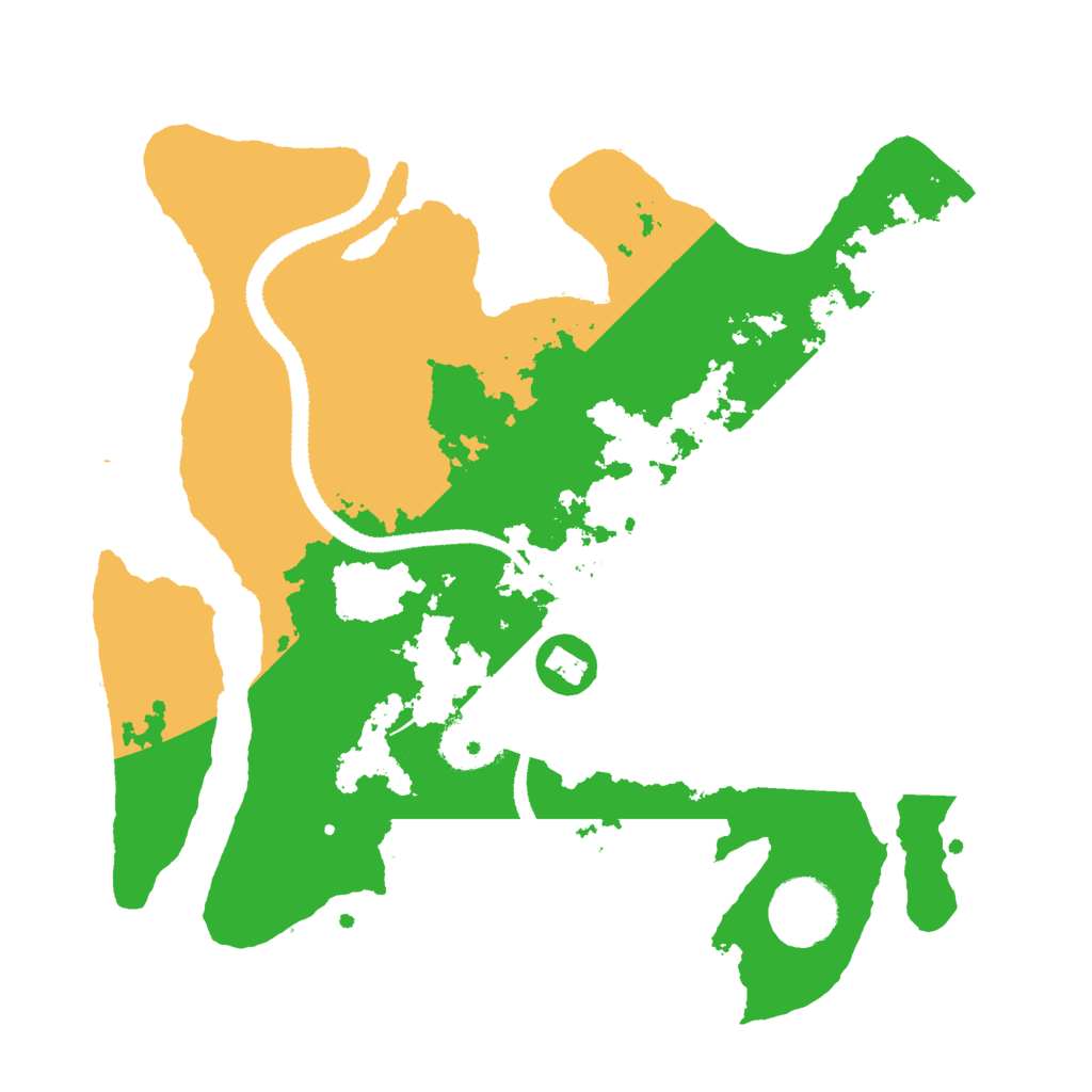 Biome Rust Map: Procedural Map, Size: 3000, Seed: 340171192