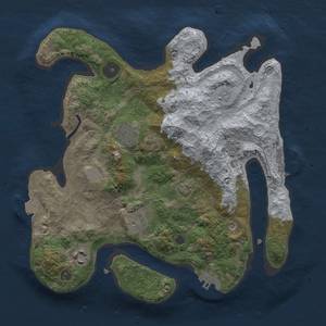 Thumbnail Rust Map: Procedural Map, Size: 3000, Seed: 2139083486, 12 Monuments