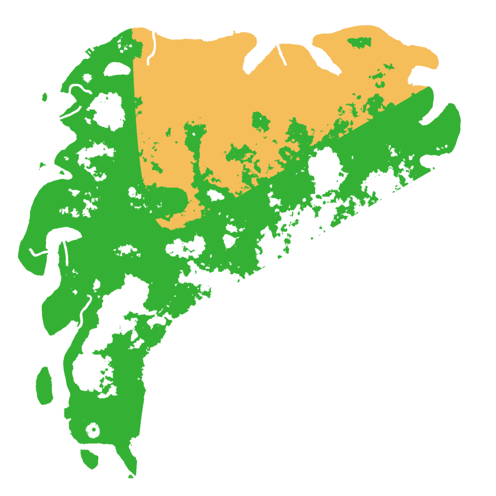 Biome Rust Map: Procedural Map, Size: 5200, Seed: 1343933922