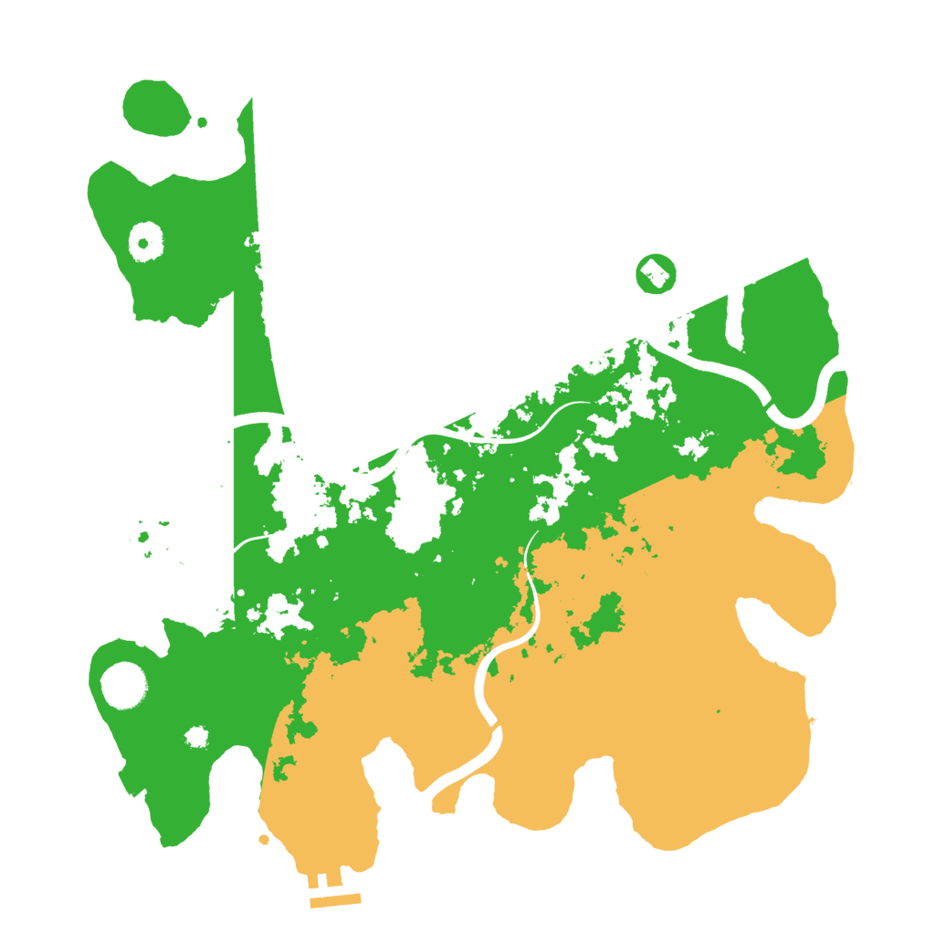 Biome Rust Map: Procedural Map, Size: 3700, Seed: 1766680816