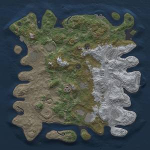 Thumbnail Rust Map: Procedural Map, Size: 4250, Seed: 1283329985, 18 Monuments