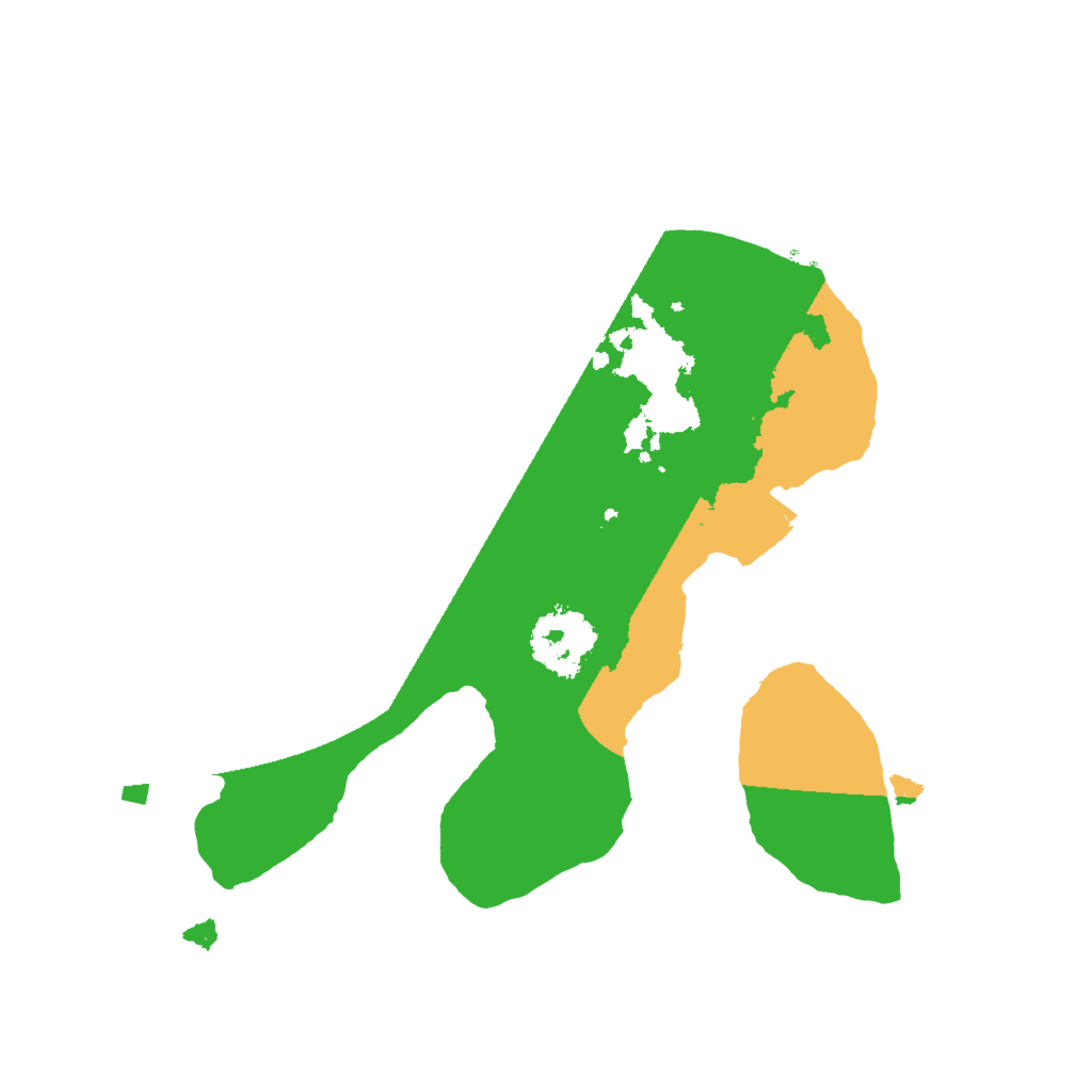 Biome Rust Map: Procedural Map, Size: 1733, Seed: 343865795