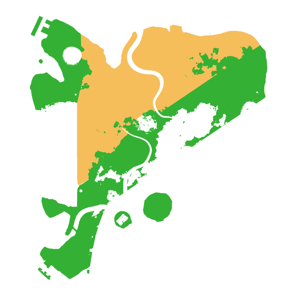 Biome Rust Map: Procedural Map, Size: 3000, Seed: 87757