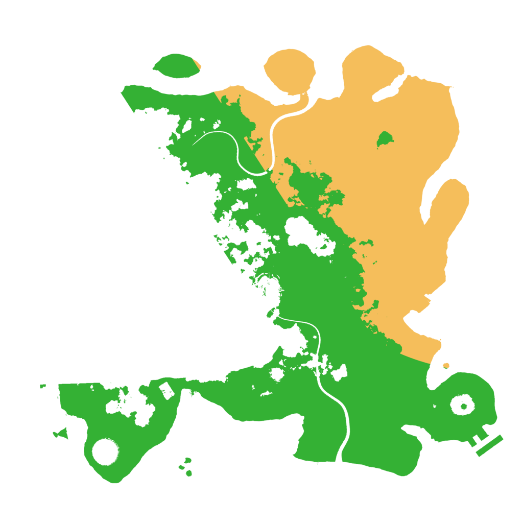 Biome Rust Map: Procedural Map, Size: 3500, Seed: 657606819