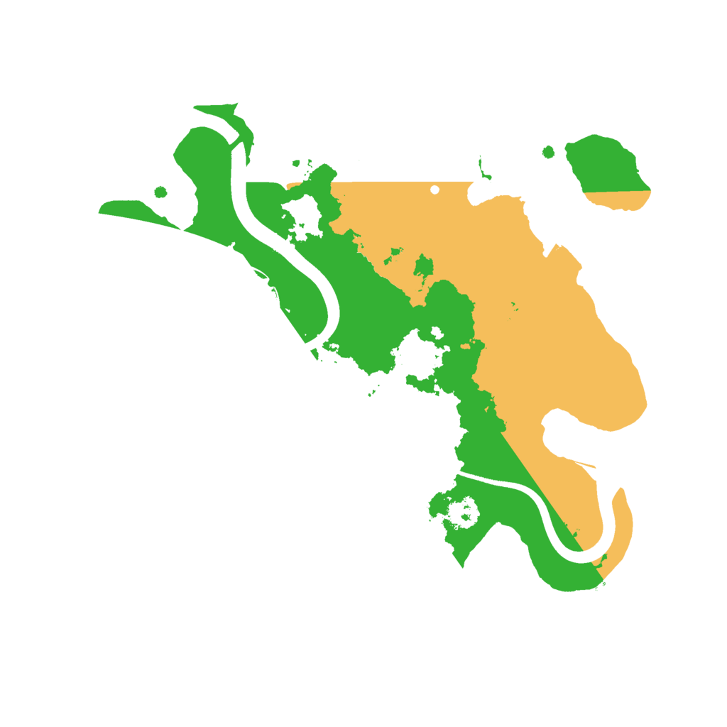 Biome Rust Map: Procedural Map, Size: 2400, Seed: 1393776696