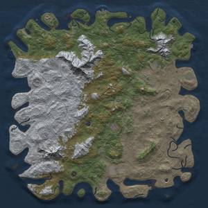 Thumbnail Rust Map: Procedural Map, Size: 6000, Seed: 701544095, 19 Monuments