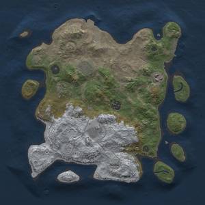 Thumbnail Rust Map: Procedural Map, Size: 3250, Seed: 86586977, 12 Monuments