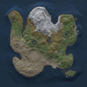 Thumbnail Rust Map: Procedural Map, Size: 2500, Seed: 206123320, 10 Monuments