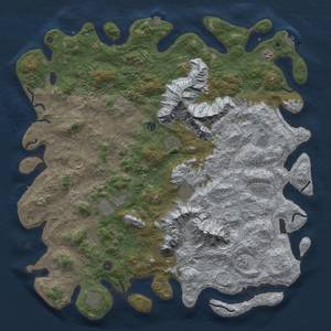 Thumbnail Rust Map: Procedural Map, Size: 5500, Seed: 412411212, 19 Monuments